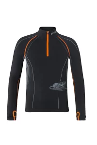 T-shirt, manches longues, ADVANCE, taille S, noir