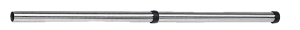 Verlengbuis, 2-delig, aluminium, Ø 36 mm, 1000 mm